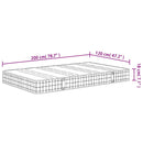 vidaXL Bonnell rugós matrac közepes méretű 120 x 200 cm