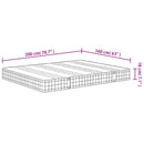vidaXL Bonnell rugós matrac közepes méretű 160 x 200 cm
