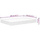 vidaXL Bonnell rugós matrac közepes méretű 120 x 200 cm