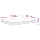 vidaXL Bonnell rugós matrac közepes méretű 160 x 200 cm
