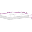 vidaXL Bonnell rugós matrac közepes méretű 140 x 200 cm
