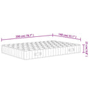 vidaXL közepes keménységű zsebrugós matrac 140 x 200 cm