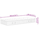 vidaXL közepes keménységű zsebrugós matrac 80 x 200 cm