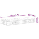 vidaXL közepes keménységű zsebrugós matrac 90 x 200 cm