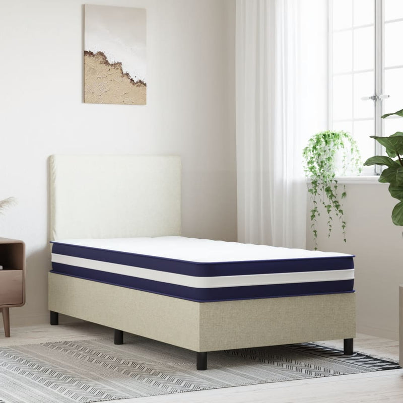 vidaXL közepes keménységű egyszemélyes zsebrugós matrac 90 x 190 cm