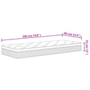 vidaXL közepes plus zsebrugós matrac 90 x 200 cm