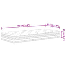 vidaXL közepes egyszemélyes zsebrugós matrac 90 x 190 cm