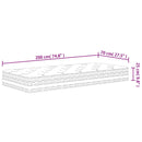 vidaXL közepes zsebrugós matrac 70 x 200 cm