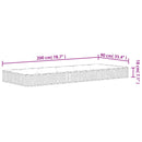 vidaXL közepes Bonnell rugós matrac 90x200 cm