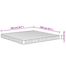 vidaXL közepesen puha habmatrac 200x200 cm