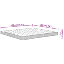vidaXL közepesen puha habmatrac 200x200 cm
