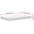 vidaXL közepesen puha habmatrac 70x200 cm
