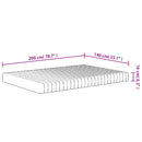 vidaXL közepesen puha habmatrac 140x200 cm