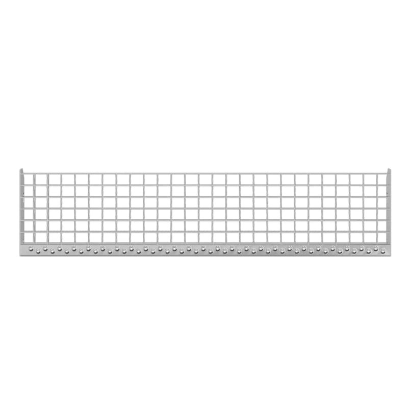 vidaXL horganyzott acél rácsos lépcsőfok 100 x 24 x 7 cm