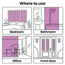 vidaXL matt fehér PVC ablakfóliák