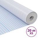 vidaXL matt csíkos kivitelű átlátszó PVC ablakfóliák