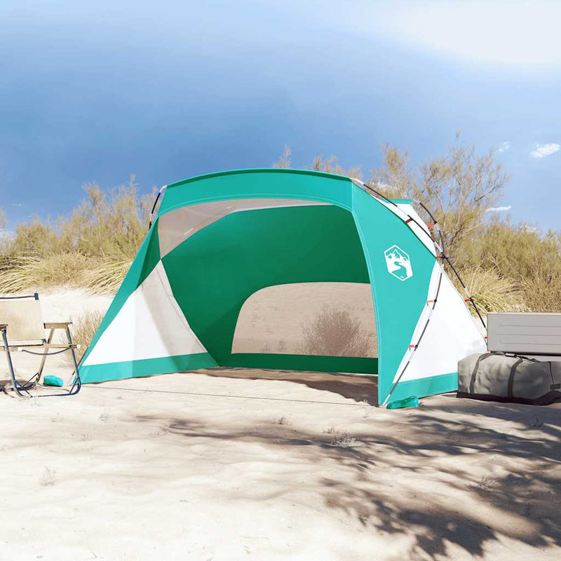 vidaXL 185T Taft tengerzöld strandsátor 274 x 178 x 170/148 cm