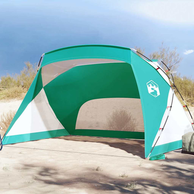 vidaXL 185T Taft tengerzöld strandsátor 274 x 178 x 170/148 cm