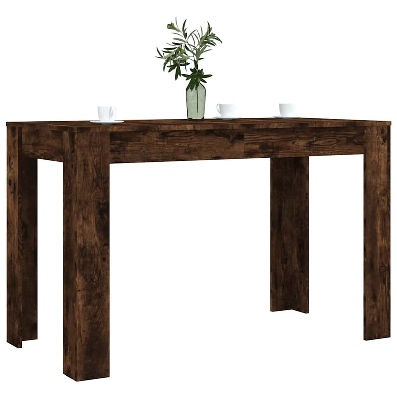 vidaXL füstös tölgy színű szerelt fa étkezőasztal 120 x 60 x 76 cm