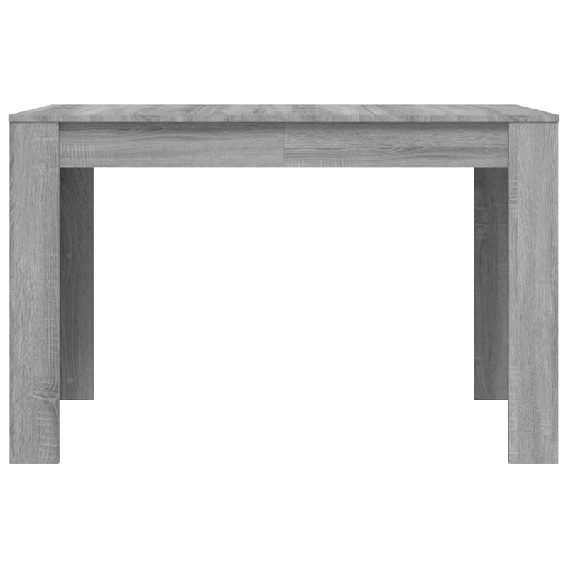 vidaXL szürke tölgyszínű szerelt fa étkezőasztal 120 x 60 x 76 cm