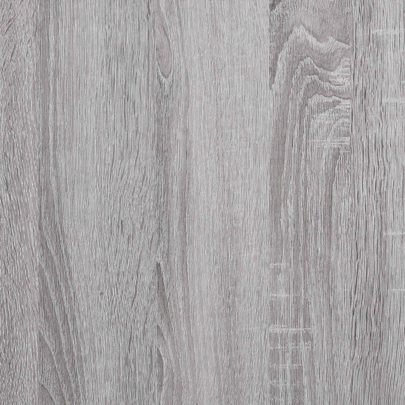 vidaXL szürke tölgyszínű szerelt fa étkezőasztal 120 x 60 x 76 cm