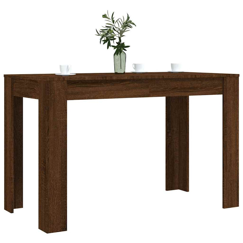 vidaXL barna tölgy színű szerelt fa étkezőasztal 120 x 60 x 75 cm