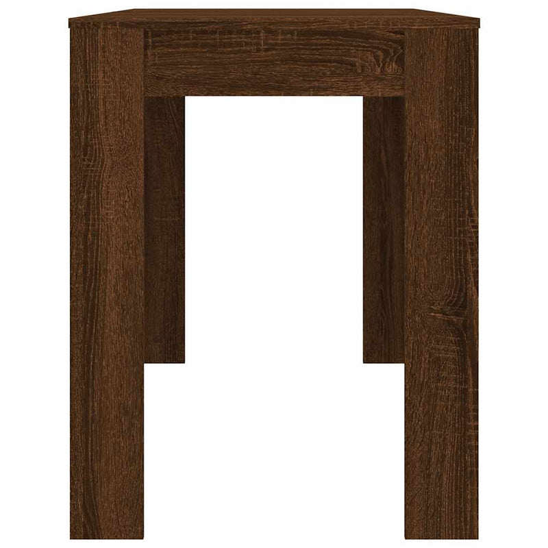 vidaXL barna tölgy színű szerelt fa étkezőasztal 120 x 60 x 75 cm