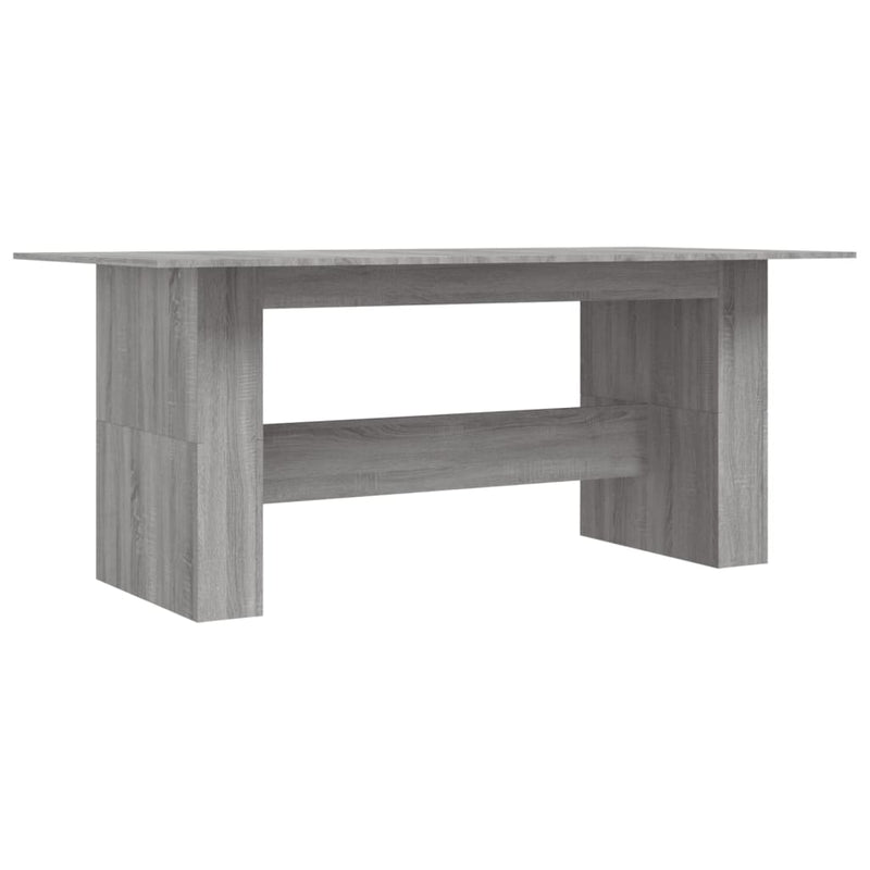 vidaXL szürke sonoma színű szerelt fa étkezőasztal 180 x 90 x 76 cm