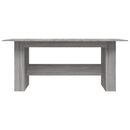 vidaXL szürke sonoma színű szerelt fa étkezőasztal 180 x 90 x 76 cm