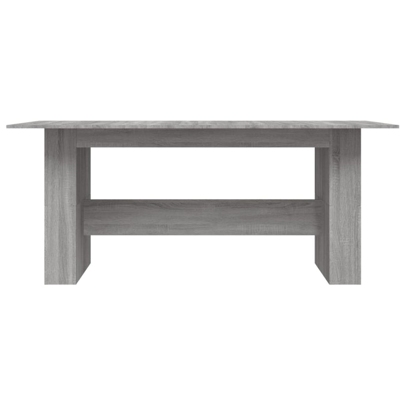 vidaXL szürke sonoma színű szerelt fa étkezőasztal 180 x 90 x 76 cm