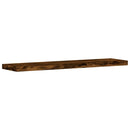 vidaXL 4 db füstös tölgy színű szerelt fa fali polc 40 x 10 x 1,5 cm