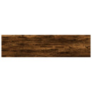 vidaXL 4 db füstös tölgy színű szerelt fa fali polc 40 x 10 x 1,5 cm