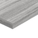 vidaXL 4 db szürke sonoma színű szerelt fa fali polc 40 x 10 x 1,5 cm