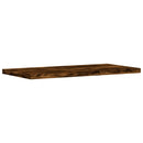vidaXL 4 db füstös tölgy színű szerelt fa fali polc 40 x 20 x 1,5 cm