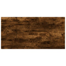 vidaXL 4 db füstös tölgy színű szerelt fa fali polc 40 x 20 x 1,5 cm