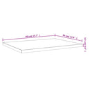 vidaXL 4 db füstös tölgy színű szerelt fa fali polc 40 x 30 x 1,5 cm