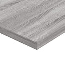 vidaXL 4 db szürke sonoma színű szerelt fa fali polc 40 x 30 x 1,5 cm