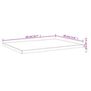 vidaXL 4 db szürke sonoma színű szerelt fa fali polc 40 x 30 x 1,5 cm