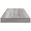 vidaXL 4 db szürke sonoma színű szerelt fa fali polc 60 x 10 x 1,5 cm