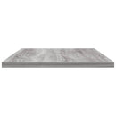 vidaXL 4 db szürke sonoma színű szerelt fa fali polc 60 x 20 x 1,5 cm