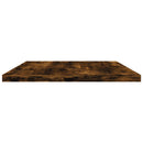 vidaXL 4 db füstös tölgy színű szerelt fa fali polc 60 x 30 x 1,5 cm