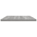 vidaXL 4 db szürke sonoma színű szerelt fa fali polc 60 x 30 x 1,5 cm