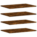vidaXL 4 db füstös tölgy színű szerelt fa fali polc 60 x 40 x 1,5 cm