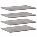 vidaXL 4 db szürke sonoma színű szerelt fa fali polc 60 x 40 x 1,5 cm