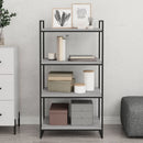 vidaXL 4 db szürke sonoma színű szerelt fa fali polc 60 x 40 x 1,5 cm
