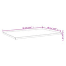 vidaXL 4 db szürke sonoma színű szerelt fa fali polc 60 x 40 x 1,5 cm