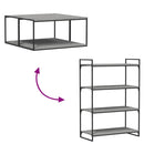 vidaXL 4 db szürke sonoma színű szerelt fa fali polc 80 x 40 x 1,5 cm