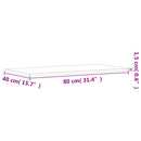 vidaXL 4 db szürke sonoma színű szerelt fa fali polc 80 x 40 x 1,5 cm