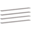 vidaXL 4 db szürke sonoma színű szerelt fa fali polc 100 x 10 x 1,5 cm