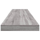 vidaXL 4 db szürke sonoma színű szerelt fa fali polc 100 x 10 x 1,5 cm